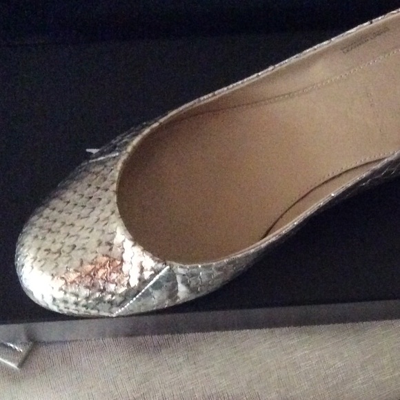 JCREW Collection Metallic Janey Snake Skin EUC 7 - Picture 8 of 8